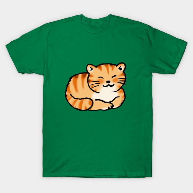 cute orange cat T-Shirt by cartoonygifts